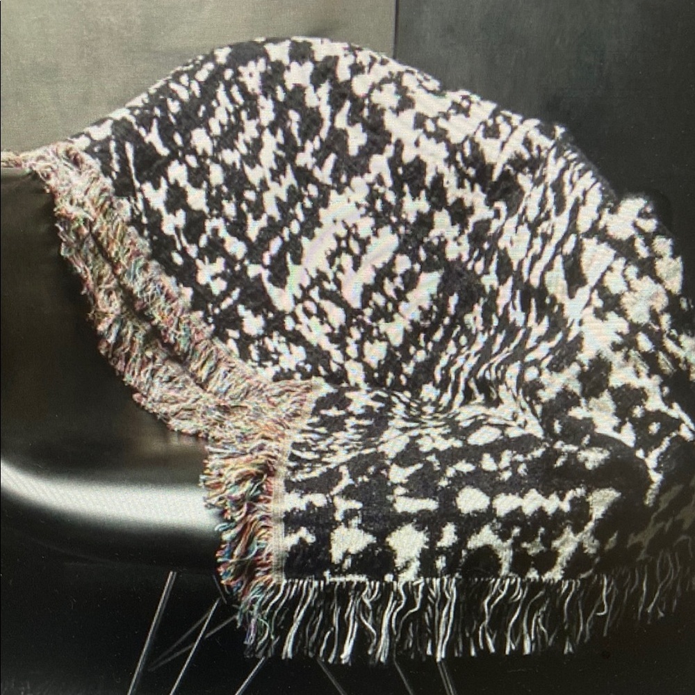 🔥Houndstooth pattern 100% Cotton Jacquard Throw- SAMPLE SALE🔥